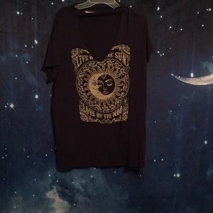 Navy blue graphic tee